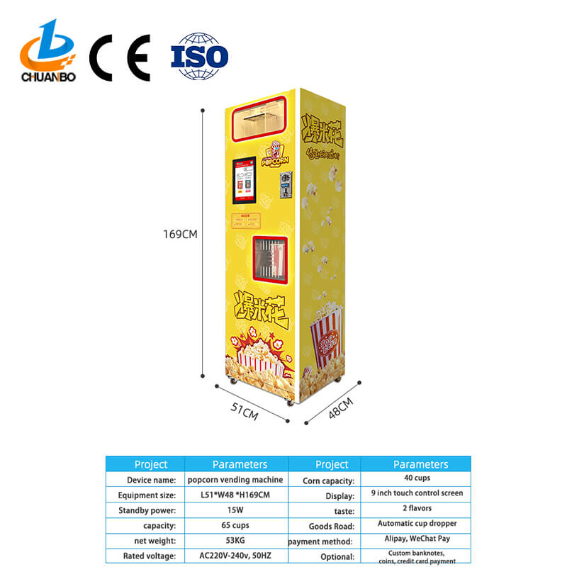 Automatic Multi Flavor Popcorn Machine