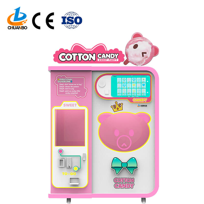 Automatic Robot Sweet Cotton Candy Vending Machine 525