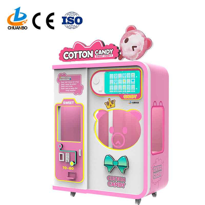 Automatic Robot Sweet Cotton Candy Vending Machine 525