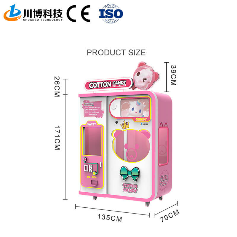 Automatic Robot Sweet Cotton Candy Vending Machine 525